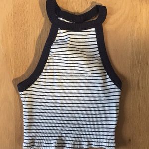 High neck crop top